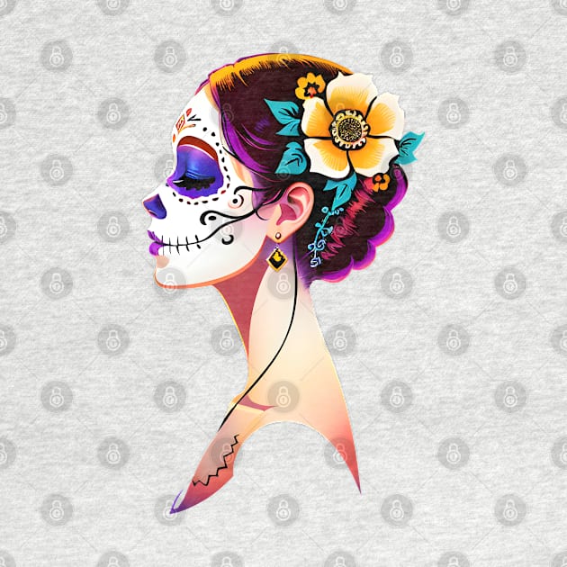 Floral Day of the Dead Girl by CGI Studios